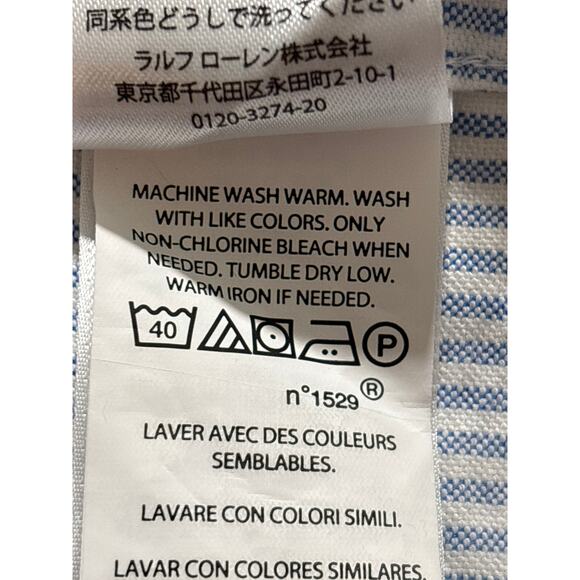 Polo Ralph Lauren Youth Teen Size XL Color Block Striped Short Sleeve Polo Shirt - Picture 5 of 11